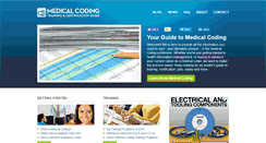 Desktop Screenshot of medicalcodingtrainingcertification.com