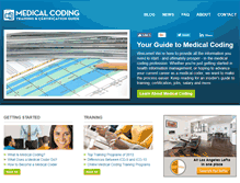 Tablet Screenshot of medicalcodingtrainingcertification.com